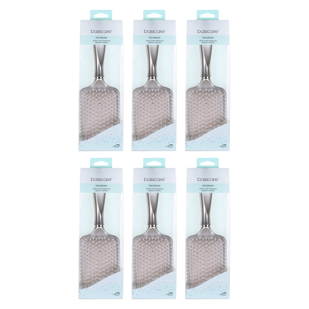 Basicare Hair Pad Brush 26cm Detangling Styling Brush Bundle of 6
