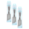 Basicare Vent Brush Black 3 Pack Blow Dry Styling Detangling Hair Brush