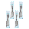 Basicare Vent Brush Black Bundle of 4 Blow Dry Styling Detangling