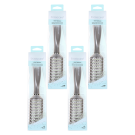 Basicare Vent Brush Black Bundle of 4 Blow Dry Styling Detangling