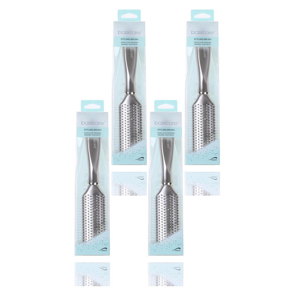 Basicare Styling Brush 26cm Ball Tip Nylon Bristles Bundle of 4