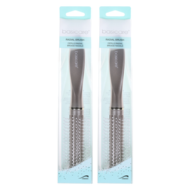 Basicare Round Radial Vent Brush for Blow Drying Styling Ball Tip Pins x2