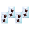 Basicare Shell Mini Butterfly Claw Hair Clip Bundle of 4
