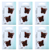 Basicare Shell Mini Butterfly Claw Hair Clip Bundle 6 Pack