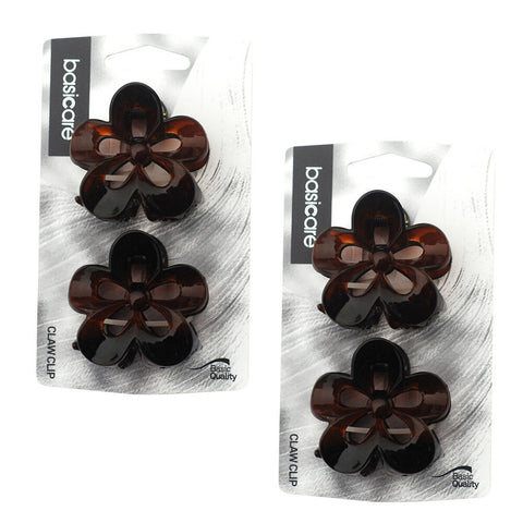 Basicare Flower Claw Hair Clips Pack of 2 Durable Stylish Hair Accessories