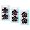 Basicare Flower Claw Hair Clip Bundle Pack of 3 Durable Stylish Clips