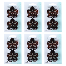 Basicare Flower Claw Hair Clip Pack of 2 Bundle of 6 Stylish Durable
