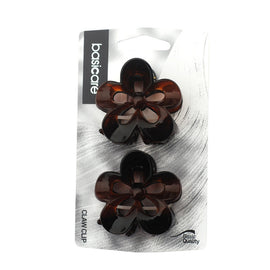 Basicare Flower Hair Clips Pack of 2 Stylish Durable Claw Hair Accessories