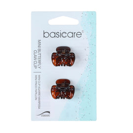 Basicare Mini Claw Hair Clip Shell Design 2 Pack