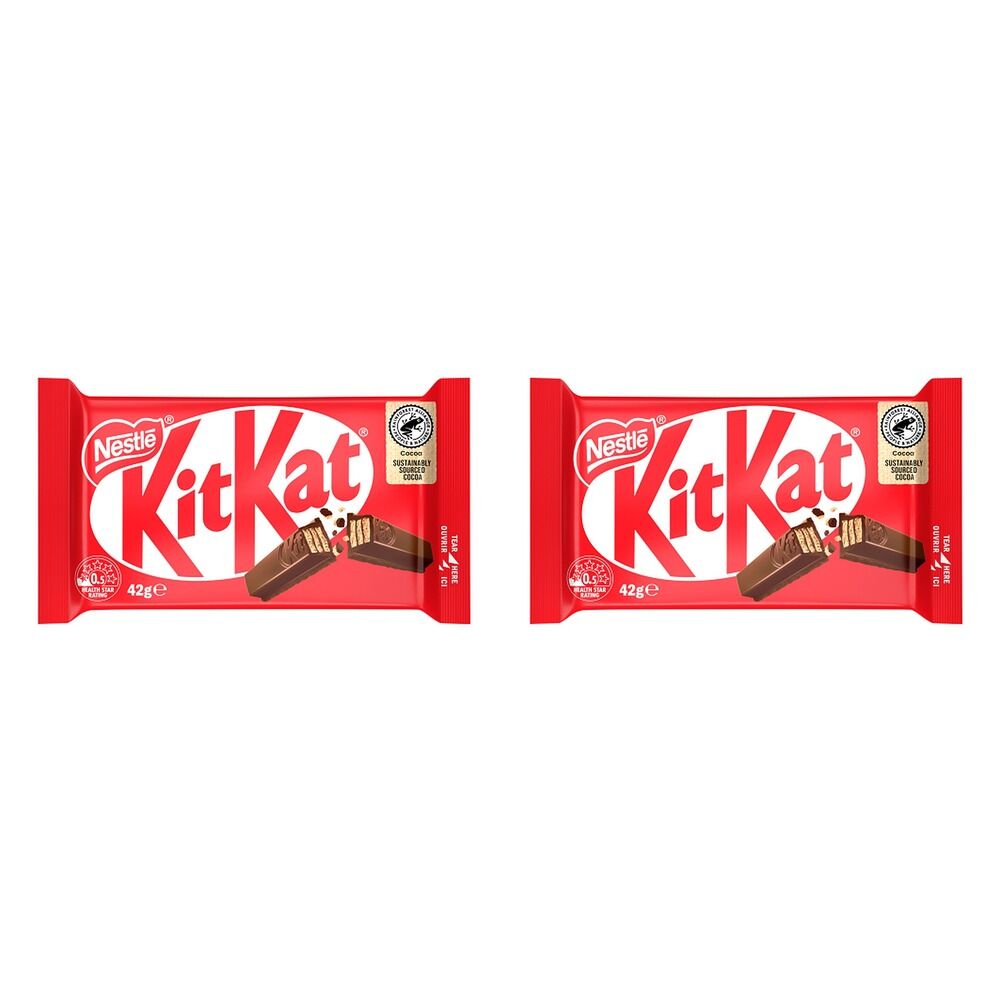 Nestle Kit Kat 4 Finger Milk Chocolate Bar 42g x 48 Bundle of 2