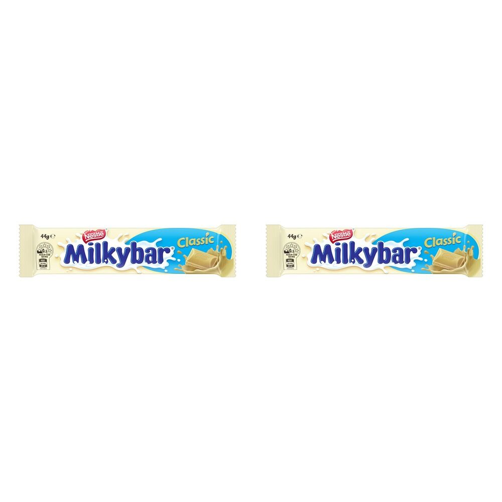 Nestle Milkybar White Chocolate Bar 44g x 42 Bundle of 2