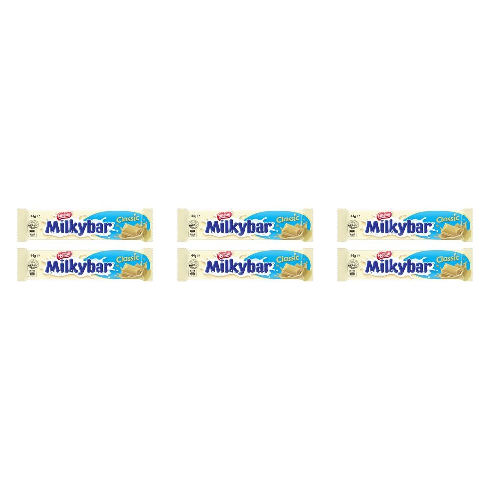 Nestle Milkybar White Chocolate Bar 44g x 42 Bundle of 6