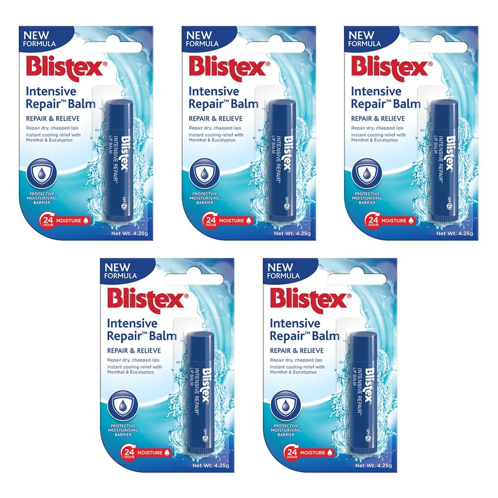 Blistex Intensive Repair Lip Balm 4.25g x 12 Bundle of 5