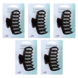 Basicare Claw Clip Shell Large 9cm Pack of 5