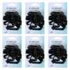 Basicare Black Octopus Claw Hair Clip 8.5cm Bundle of 6 Strong Hold