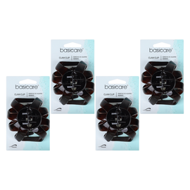 Basicare Octopus Claw Shell Hair Clip 8.5cm Bundle of 4
