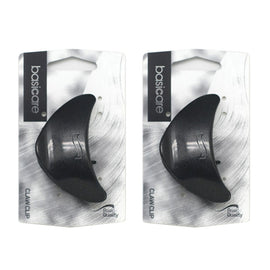 Basicare Iconoclass Claw Clip 7cm Black Strong Hold Hair Clip Pack of 2