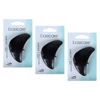Basicare Bundle of 3 Claw Clip Iconoclass 7cm Black Strong Hold