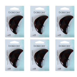 Basicare Claw Clip Iconoclass Green 7cm Strong Hold Bundle of 6