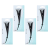 Basicare Ibis Metal Hair Clip Black 13cm Bundle of 4 Strong Durable Clips