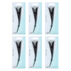 Basicare Ibis Metal Hair Clip Black 13cm 6 Pack Strong Durable Hold