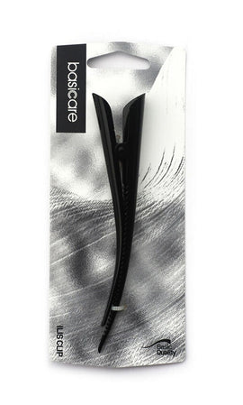 Basicare Ibis Metal Hair Clip Black 13cm Durable Strong Hold Styling Accessory
