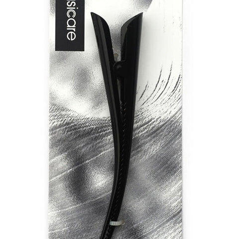 Basicare Ibis Metal Hair Clip Black 13cm Durable Strong Hold Styling Accessory