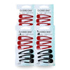 Basicare Snap Hair Clips 4.8cm Strong Secure Hold for Everyday Styling Pack of 4
