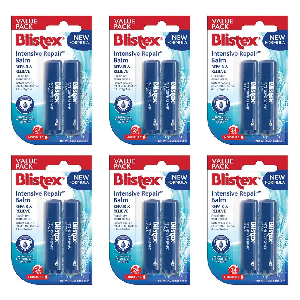 Blistex Intensive Repair Lip Balm Value Pack 4.25g x 12 Bundle of 6