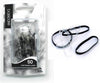 Elastic Hair Bands Black & Clear - Large (Snagless) (50 Pack)