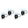 Basicare Snag Free Round Hair Elastics Black 12pcs Bundle of 4