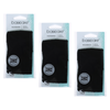 Basicare Black Adjustable Headband Pack of 3 Hook and Loop Fastening