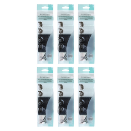 Basicare Self Holding Hair Rollers Large 4pcs Bundle of 6