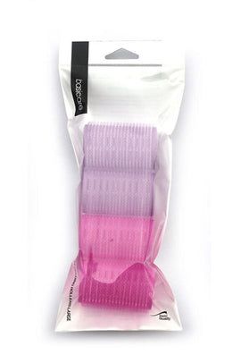 Basicare Self Holding Hair Rollers Large 4pcs 6cm x 4cm for Styling