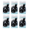 Basicare Hair Tint Tool Kit Bundle of 6 Bowl Brush Cap Gloves Pouch