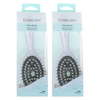 Basicare Oval Wet Brush Anti Static Cushion Ergonomic Handle Pack of 2