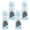 Basicare Oval Hair Wet Brush Anti Static Cushion Ergonomic Handle Bundle of 4