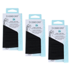 Basicare Elastic Black Hair Bands 24pcs 4mm No Metal Tangle Free 3 Pack