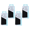 Basicare Elastic Black Hair Bands 24pcs 4mm Bundle of 4 Packs