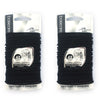 Basicare Round Elastic Hair Ties Black 48pcs No Metal Snag Free x 2
