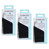 Basicare Round Elastic Hair Ties Black 48pcs Pack Bundle of 3 144pcs
