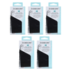 Basicare Round Elastic Hair Ties Black 48pcs Pack Bundle of 5 No Metal Snag Free