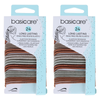 Basicare Metallic Round Elastic Hair Ties 24pcs Durable Snag Free x 2