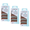 Basicare Metallic Round Elastic Hair Ties 24pcs Bundle of 3 Durable Snag Free