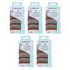 Basicare 5 Pack Bundle 24pcs Metallic Round Elastic Hair Ties Durable Snag Free
