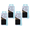 Basicare 4 Pack Round Elastic Hair Ties 22pcs Leopard Design Strong Snag Free