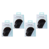 Basicare Bun Styler Kit Brown S M Bundle of 4 Hair Elastic and Bobby Pins