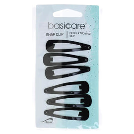 Basicare SNAP CLIPS BLACK 6 PACK BASICARE