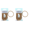 Basicare Elastic Snag Free Hair Bands Blonde Large 12 Pack Strong Hold x 2