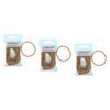 Basicare Snag Free Hair Bands Blonde Large 12 Pack Bundle of 3